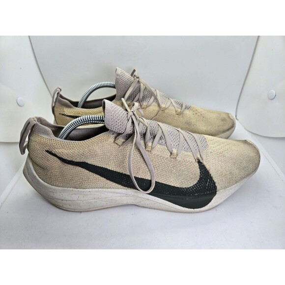 Nike Vapor Street Flyknit String Shoes Mens 11.5 Beige Running Athletic Sneakers main image 7